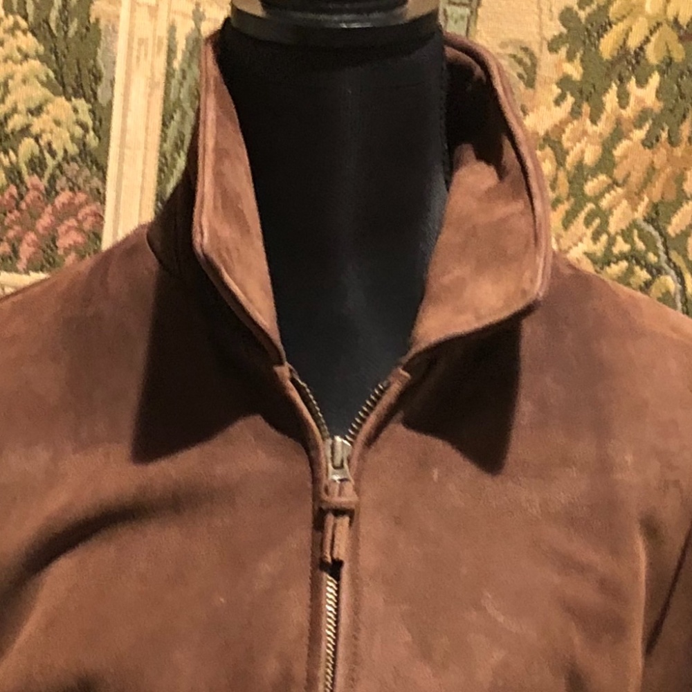 Brooks Brothers Men's Suede BomberJacket